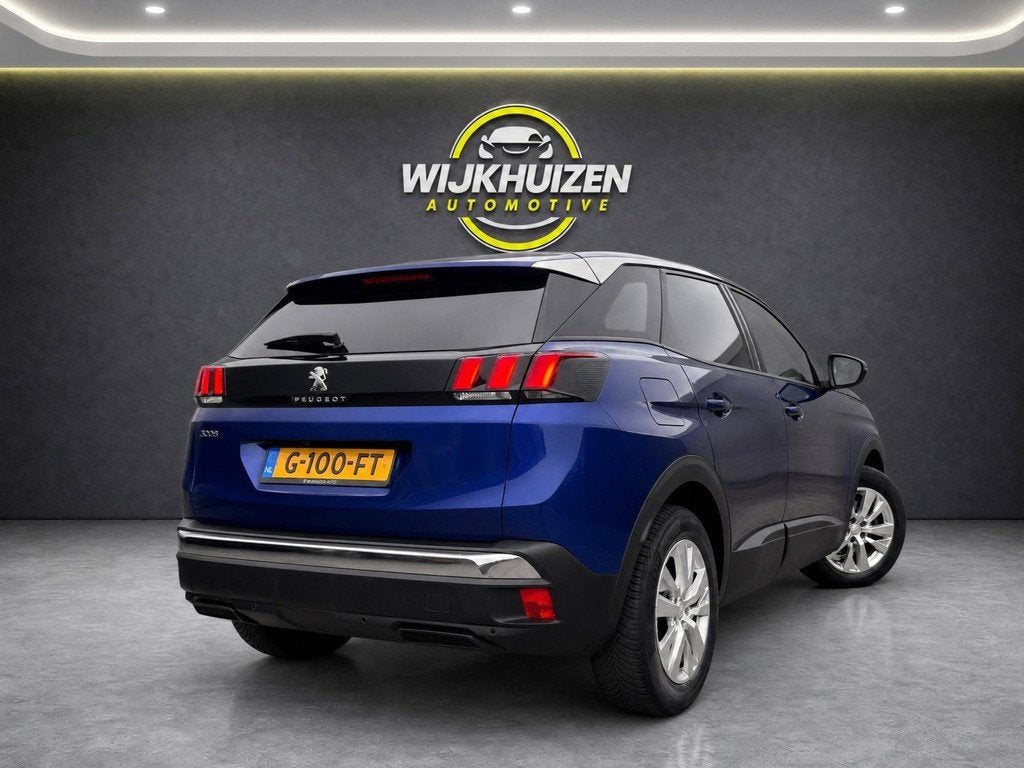 Peugeot 3008 1.2 PureTech Allure Automaat met Climate ! Came, Stof, Gebruikt, 1199 cc, Blauw