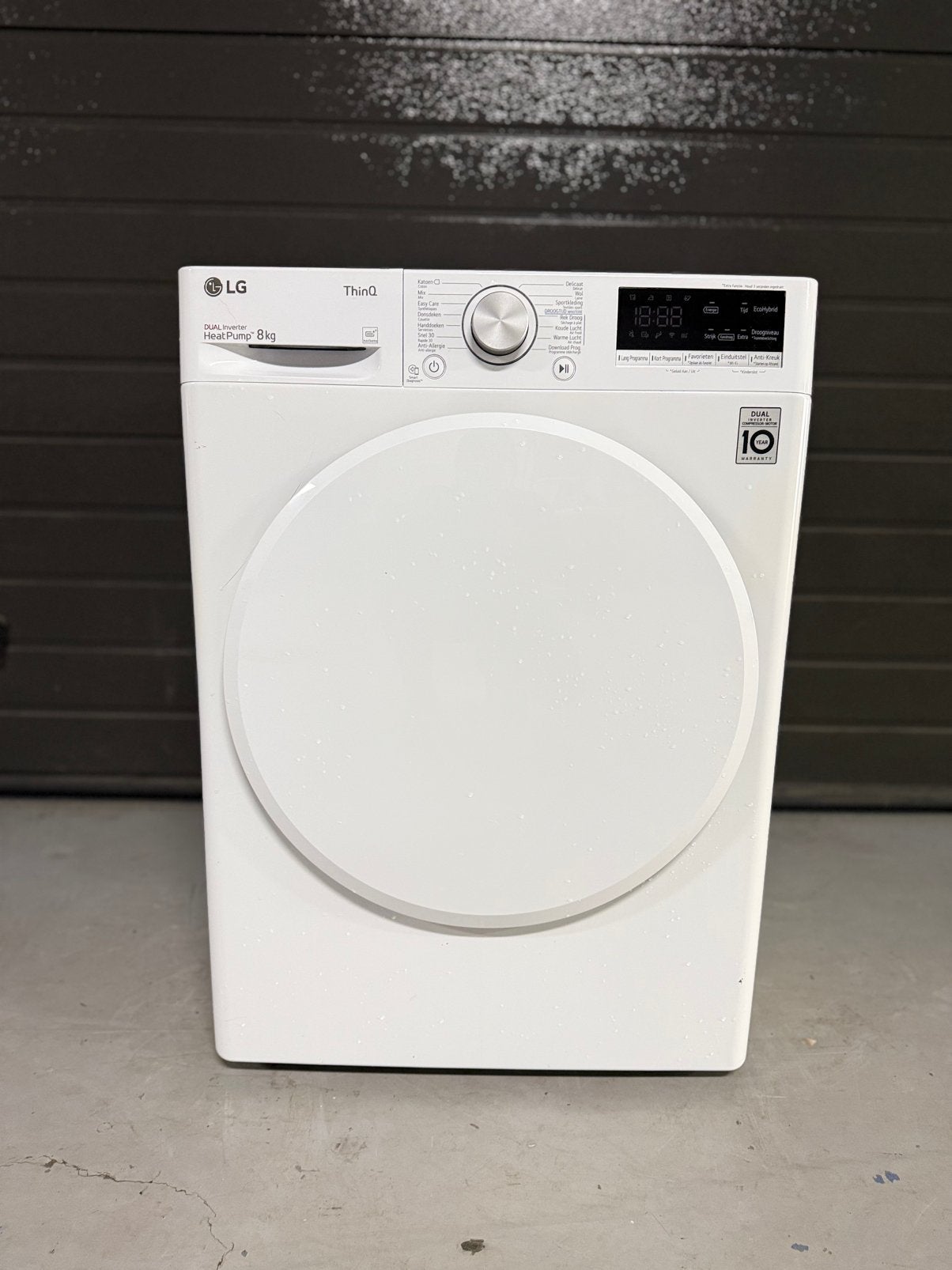 LG DUAL THINQ WARMTEPOMP DROGER 8KG A++ MET GARANTIE!, Anti-kreukfase, 8 tot 10 kg, Ophalen of Verzenden, Zo goed als nieuw