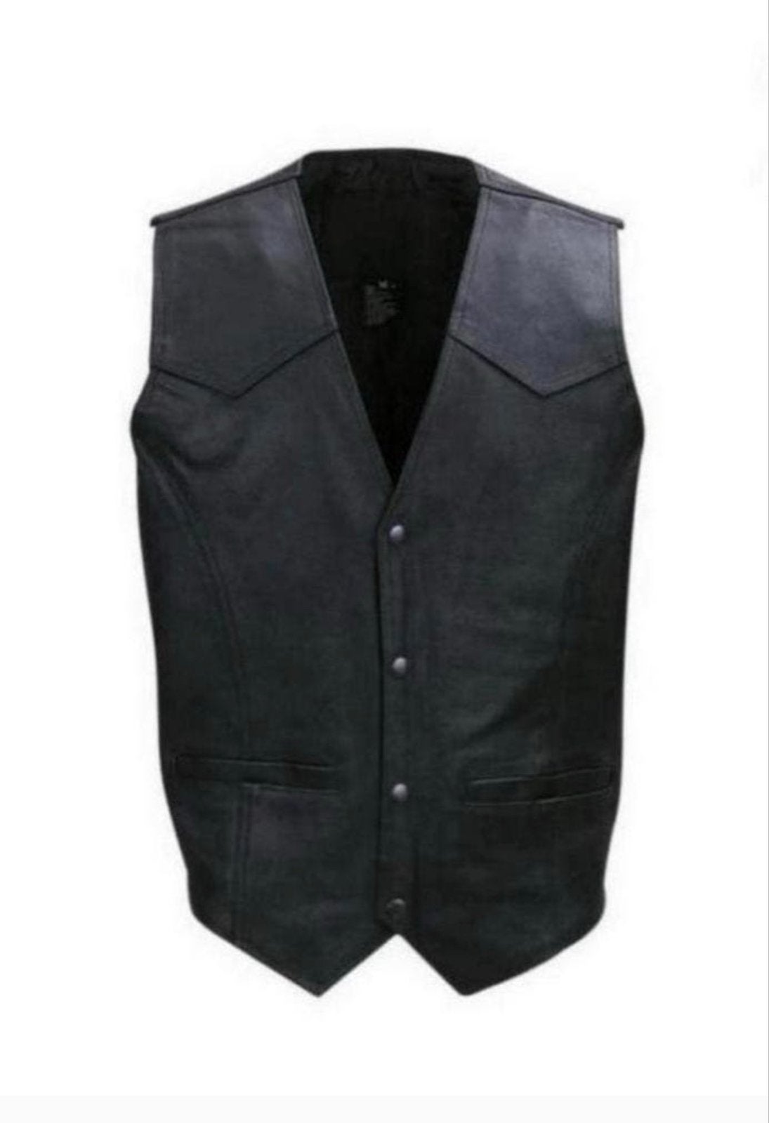 Stoer Leren Vest Unisex - Verstelbaar - Diverse Maten, Motoren, Kleding | Motorkleding, Ophalen of Verzenden, Nieuw met kaartje
