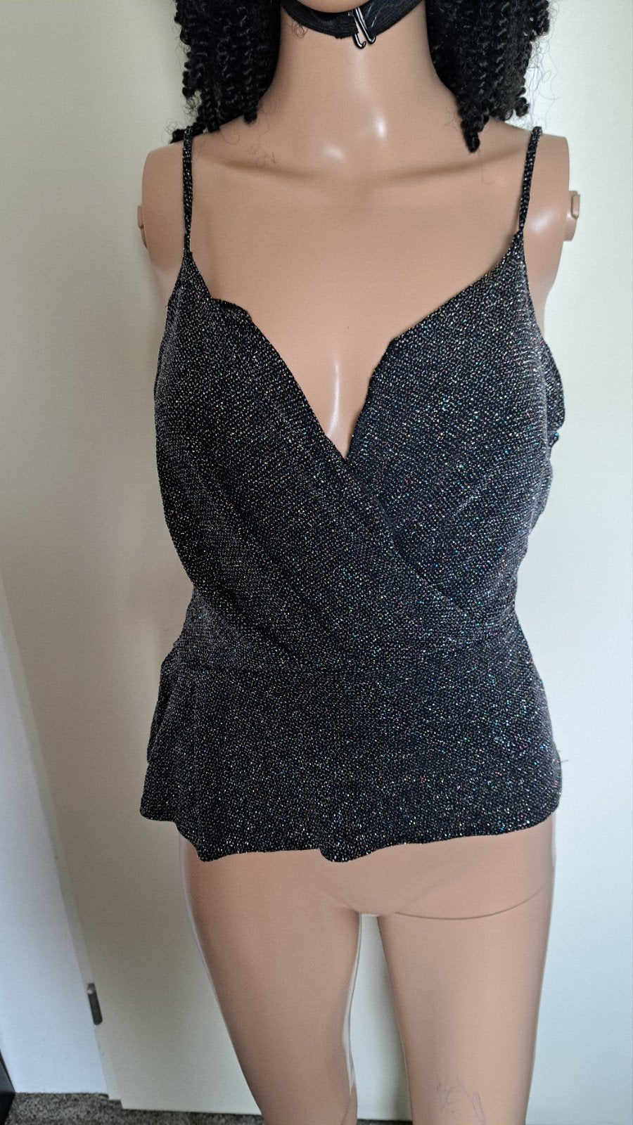 MNG Suit Dames Top - Zwart met glitter, MNG Suit, Zwart, Ophalen of Verzenden, Zo goed als nieuw