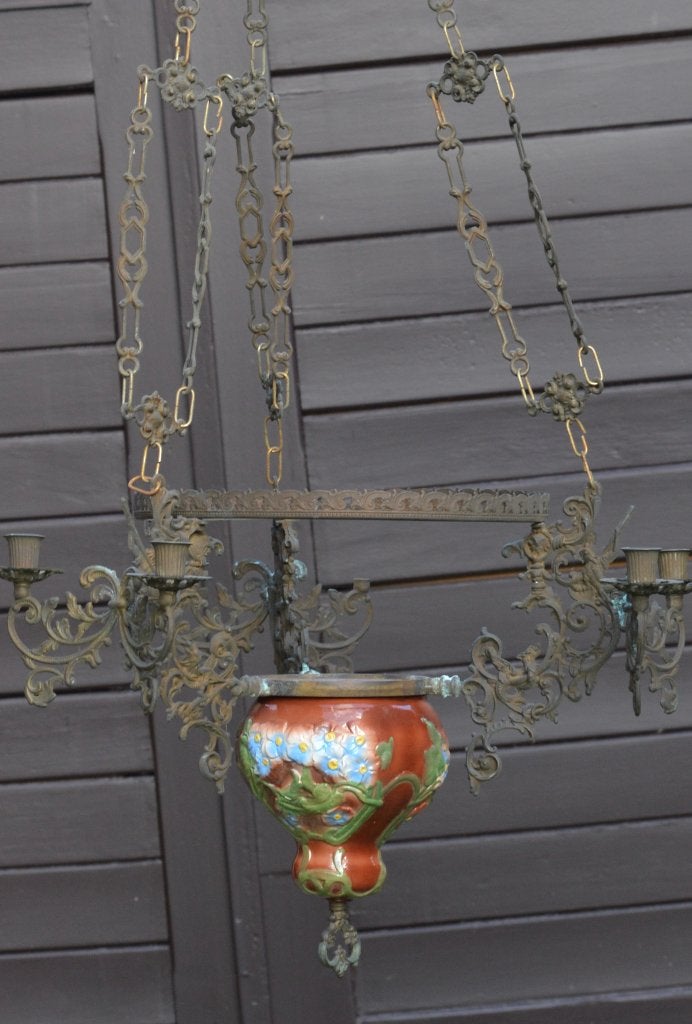 antieke olielamp, Antiek en Kunst, Ophalen