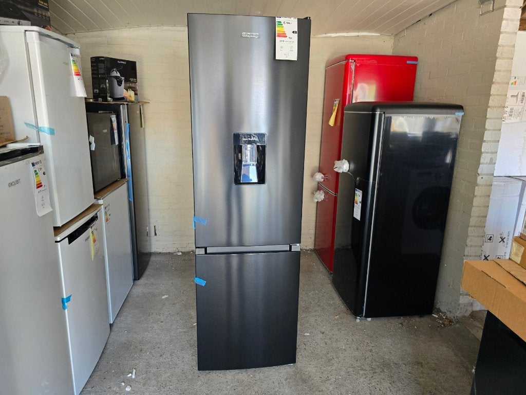 Nieuwe antraciet rvs koelvries met water dispenser 180x55 cm, Witgoed en Apparatuur, Koelkasten en IJskasten, Ophalen, 200 liter of meer