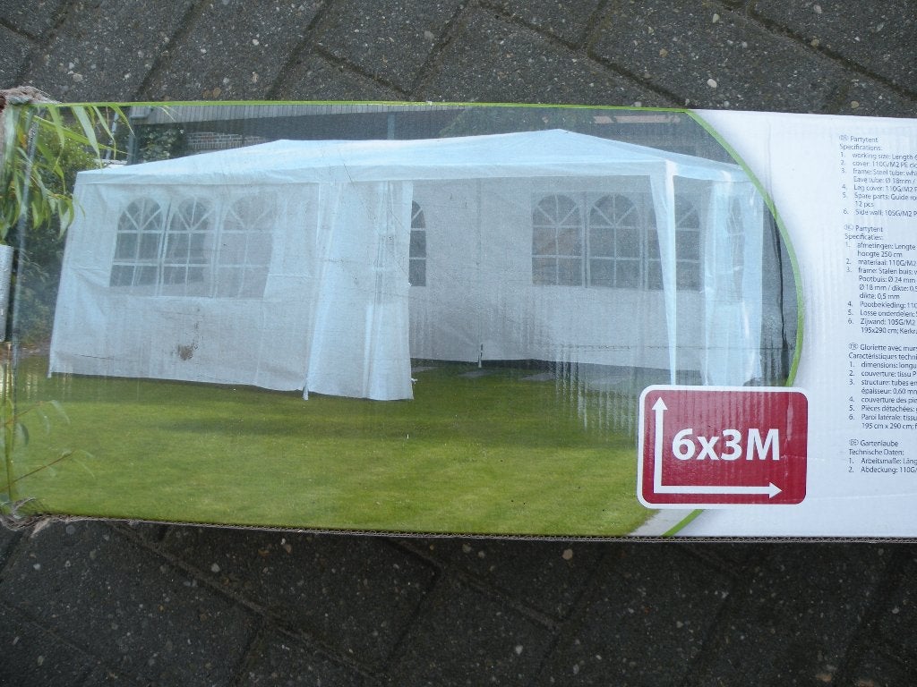 Partytent. 6 X 3 meter . Met zijkanten ., Tuin en Terras, Partytenten, Ophalen, Opvouwbaar, Partytent, Minder dan 4 meter