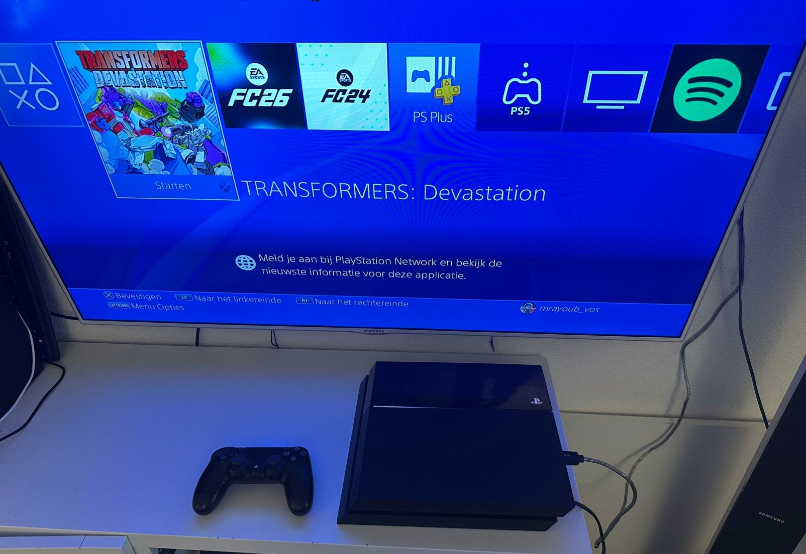 Playstation 4 / PS4, Ophalen of Verzenden, Zo goed als nieuw, Met 1 controller, Original