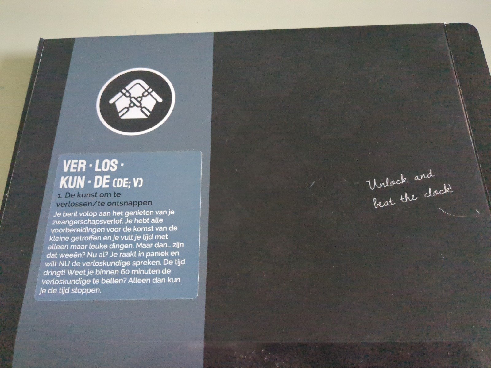 escaperoom verloskunde, Ophalen, Zo goed als nieuw
