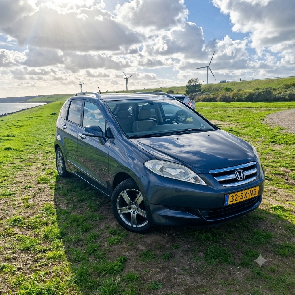 Honda FR-V 1.7 I 2006 Grijs, Auto's, FR-V, Origineel Nederlands, 75 €/maand, Handgeschakeld