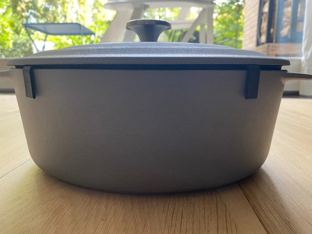 Braadpan gietijzer Vivo (Villeroy & Boch) 29 cm, Ophalen, Met deksel, Zo goed als nieuw, Overige merken