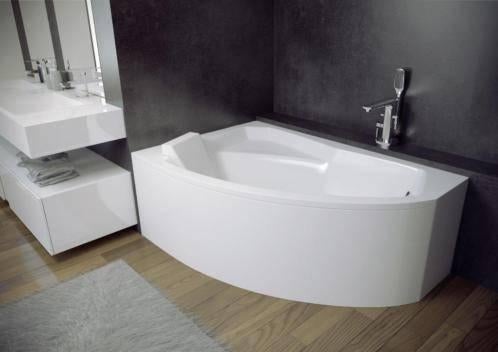 HOEKBAD 140x90 cm ASYMMETRISCH incl poten, Huis en Inrichting, Ophalen, Nieuw