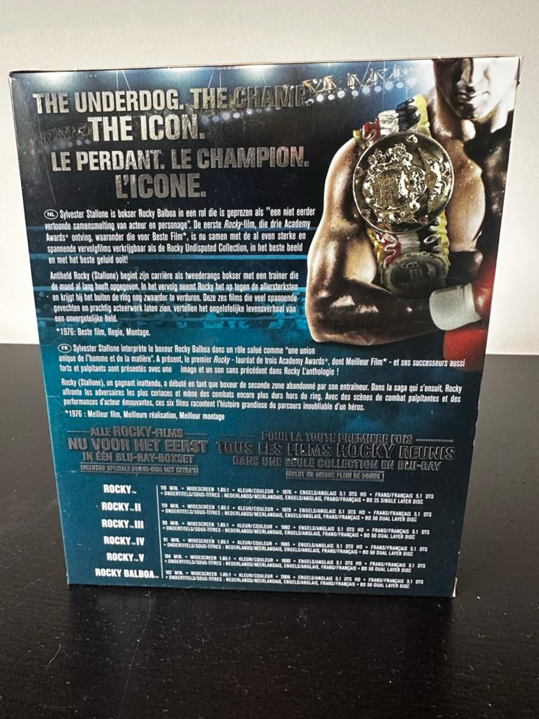 Rocky: The Undisputed Collection - Blu-ray Boxset, Ophalen of Verzenden, Zo goed als nieuw, Actie, Boxset