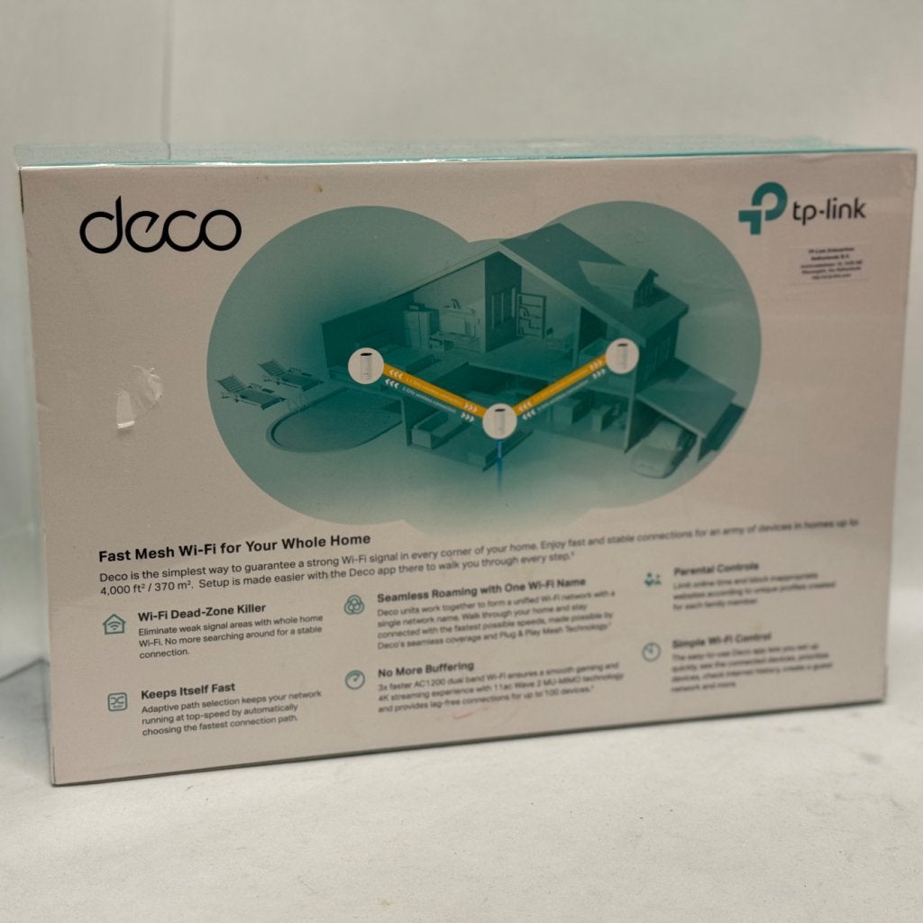 TP-Link AC1200 Whole Home Mesh Wifi-systeem Deco M4 (3-pack), Computers en Software, Netwerk switches, TP-Link, Zo goed als nieuw