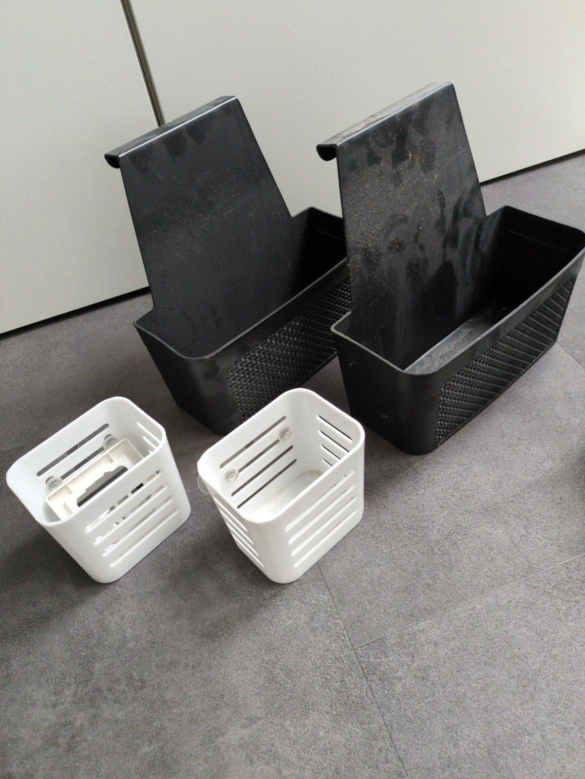Wasmand en handige opbergbakjes voor keuken of badkamer, Ophalen, Gebruikt, Meerkleurig, Kunststof