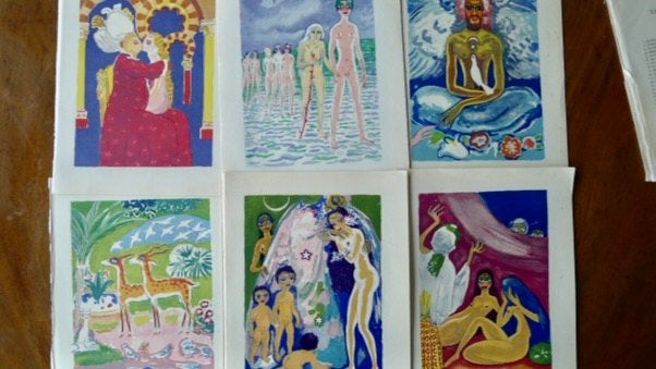 Kees van Dongen,6 gravures uit 1001 nacht, Dagelijks leven, 22 cm, 1950 - 1999, Ophalen of Verzenden