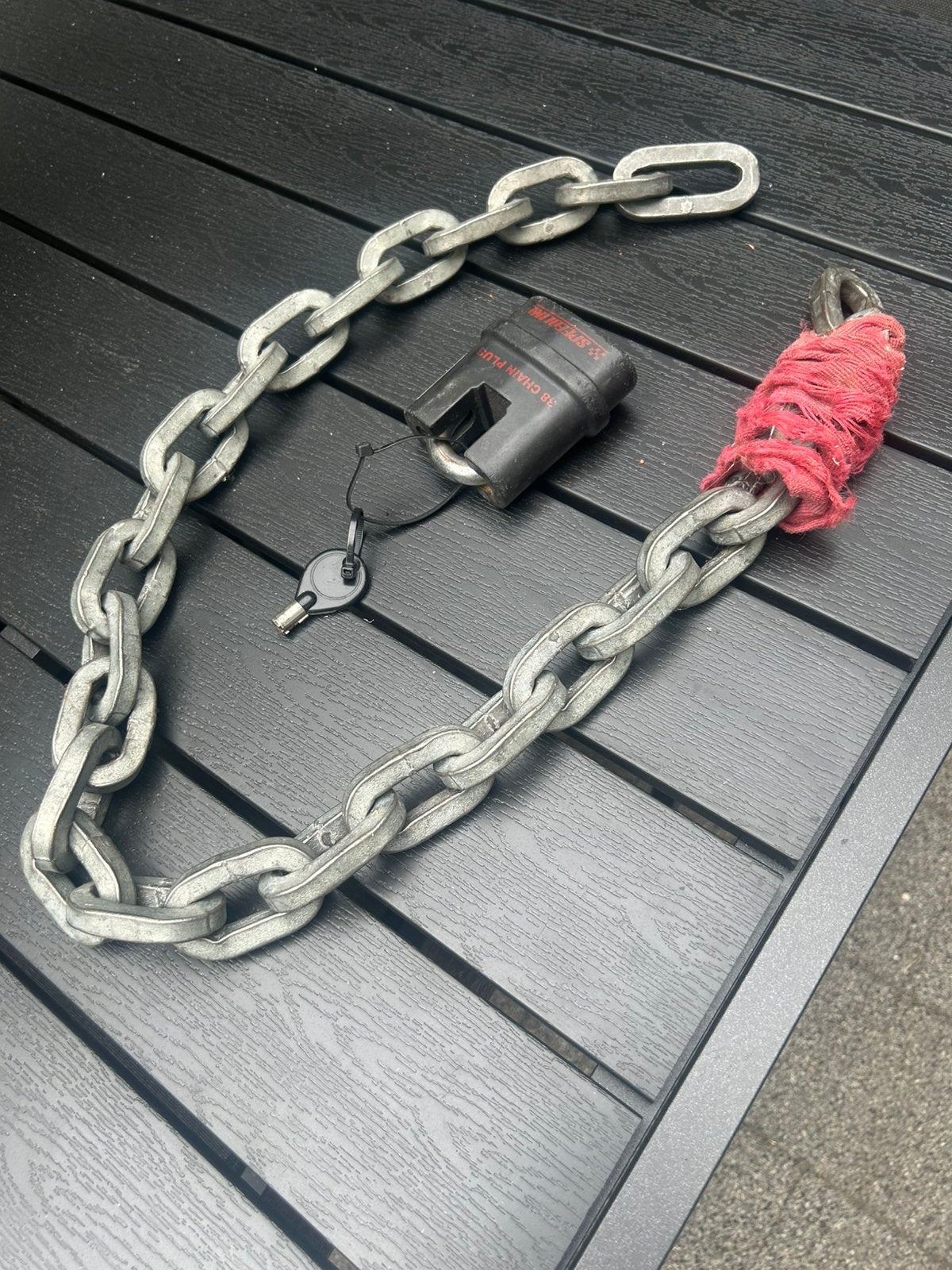 Speedline 3B Chain Plus Kettingslot 120cm 11mm met sleutel, Fietsen en Brommers, Ophalen of Verzenden, Zo goed als nieuw