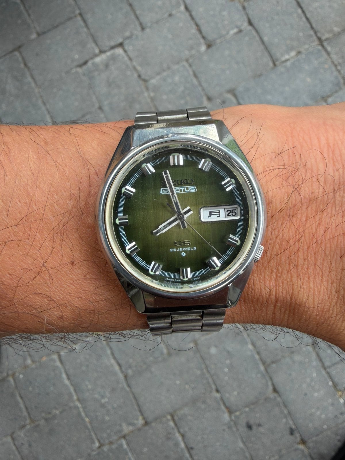 Seiko 5 Actus 6106-7690 automatisch horloge, Sieraden, Tassen en Uiterlijk, Horloges | Heren, Gebruikt, Polshorloge, Ophalen of Verzenden