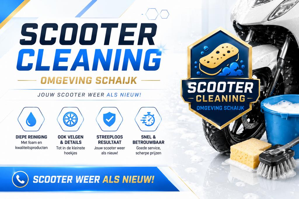 Scooter schoonmaken | omgeving Schaijk | Vespa wassen, Komt aan huis