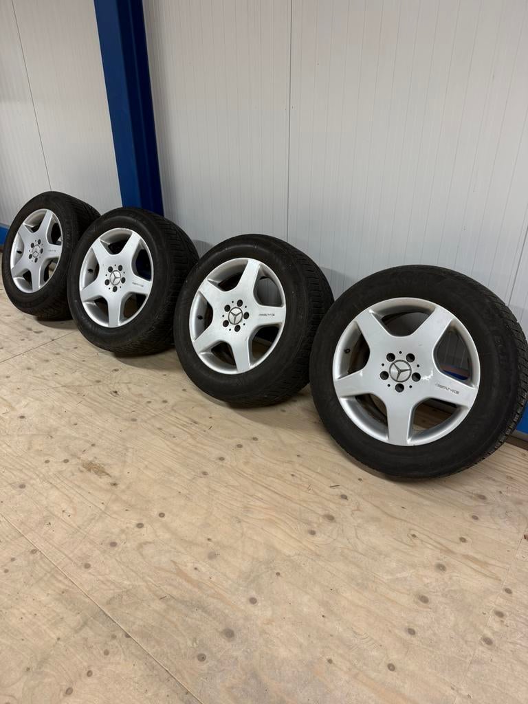Mercedes ML W163 Originele 18 inch AMG velgen, Auto-onderdelen, Banden en Velgen, Ophalen, 18 inch, Gebruikt, 255 mm