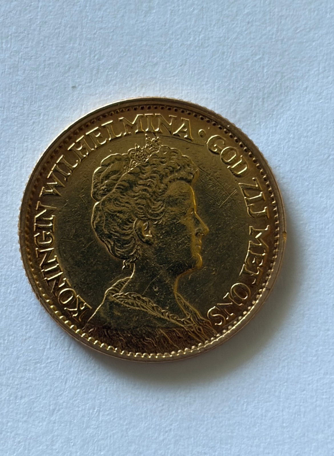Gouden tientje 1911, Koningin Wilhelmina, Losse munt, 10 gulden, Goud