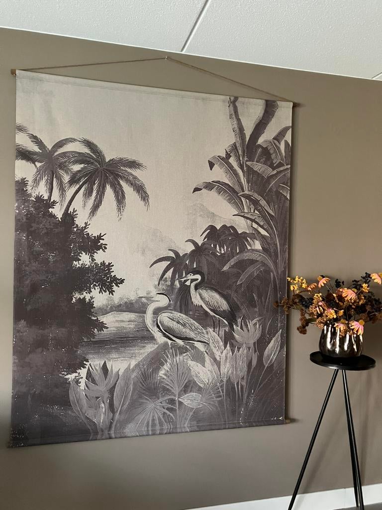 Wandkleed Miyagi jungle 1.90 x 1.55 m, Ophalen, Zo goed als nieuw, Schilderij, Minder dan 50 cm