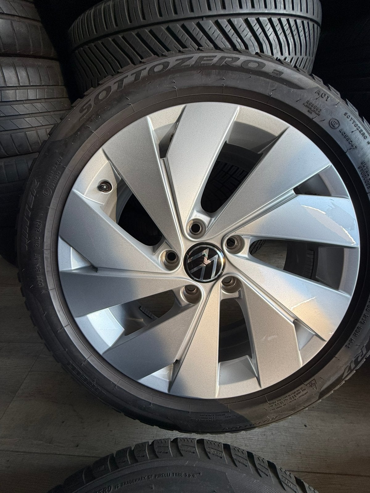 Vw bergamo/velgen/winter/5x112/57.1/velgen zgan, Gebruikt, Niet opgegeven, 17 inch, Personenwagen