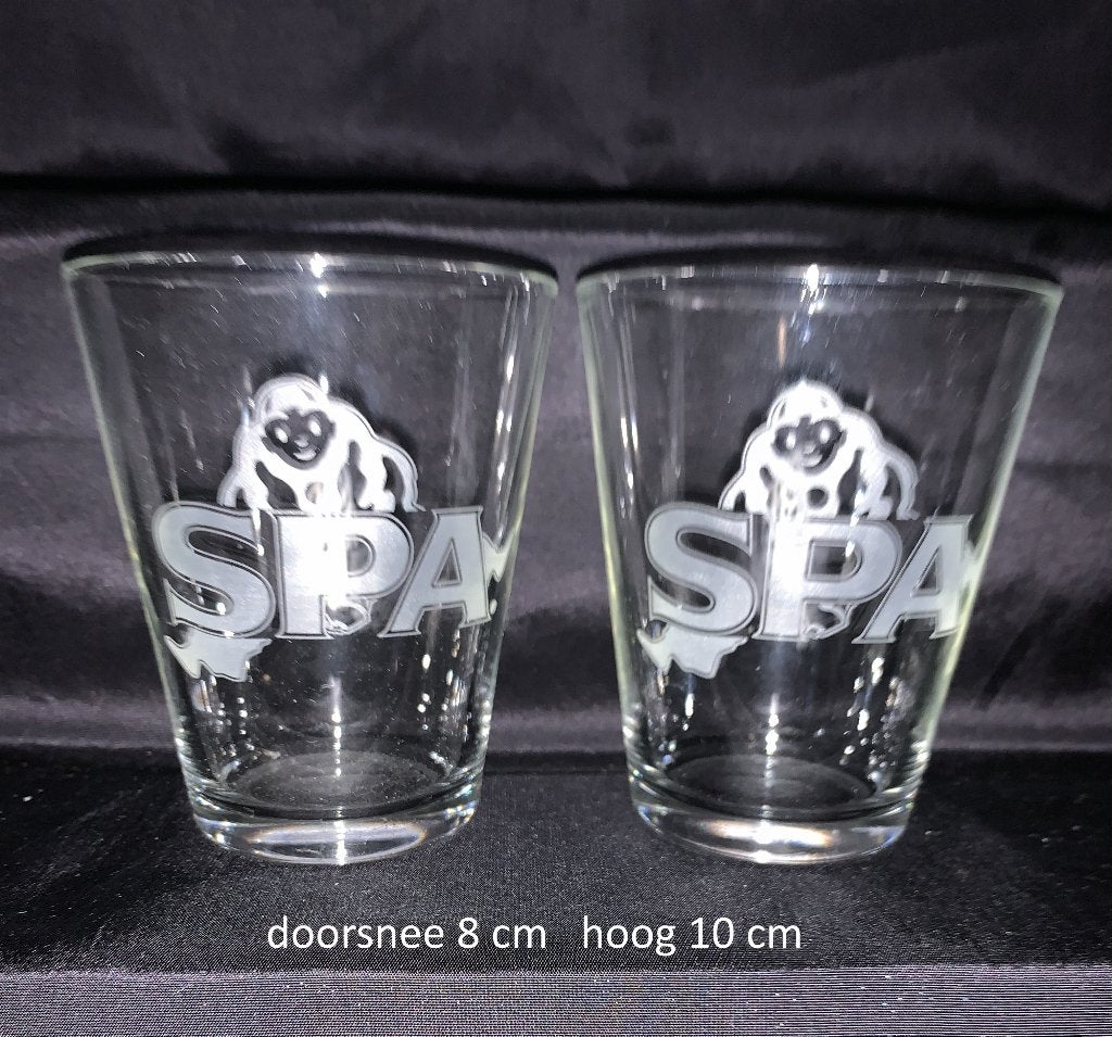 2 Spa glazen, drinkglazen, goed helder wit glas, nieuwe foto, Glas of Glazen, Ophalen of Verzenden, Overige stijlen, Glas