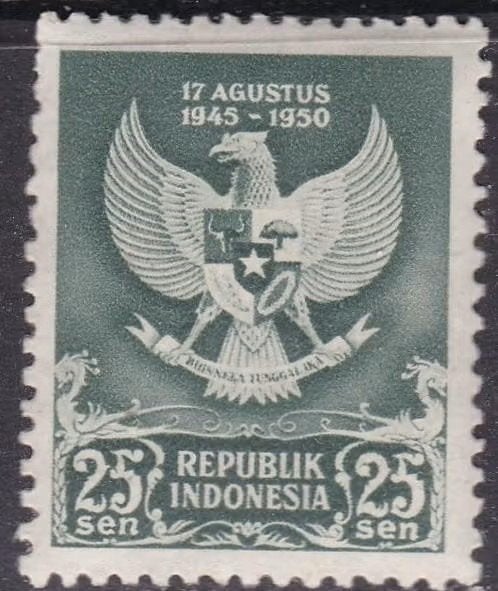 Indonesie 1950 - ZBL 65 - Proclamatie Republiek, Ophalen of Verzenden, Zuidoost-Azië