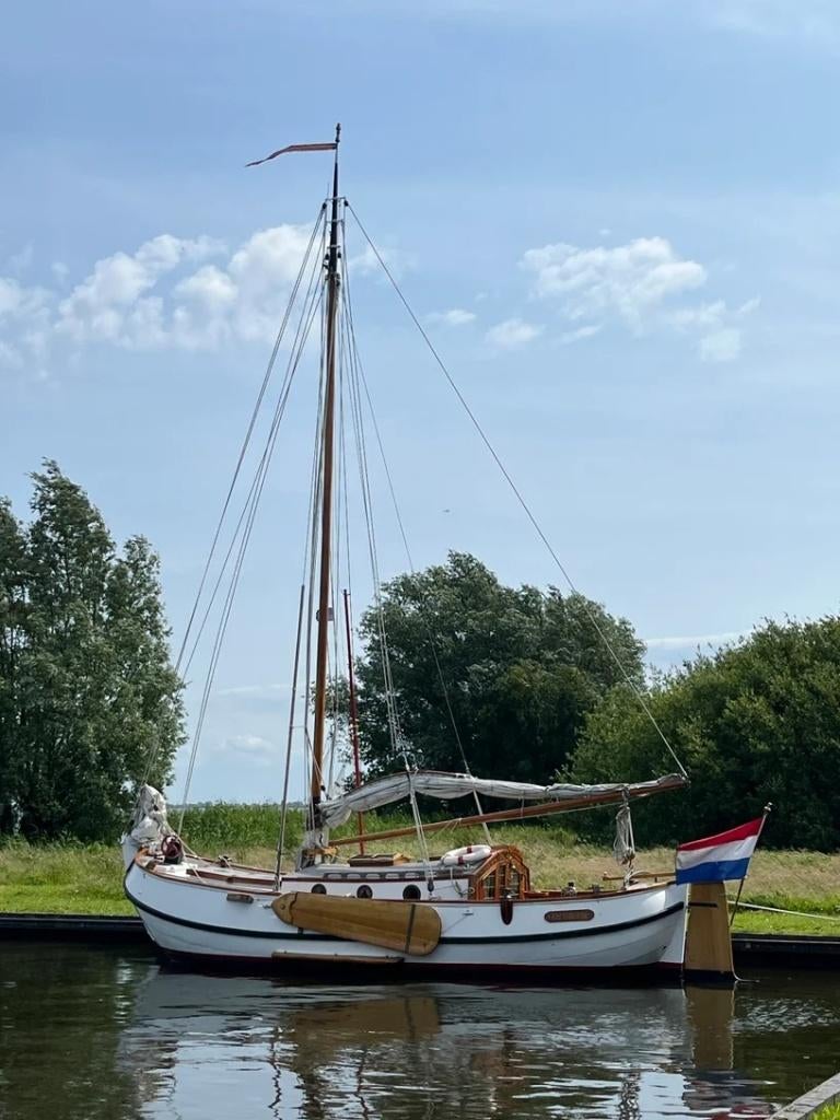 Klassieke Vollenhovense Bol “Jacomijntje” (1963), Watersport en Boten, Platbodems, Gebruikt, Staal, Diesel, Ophalen