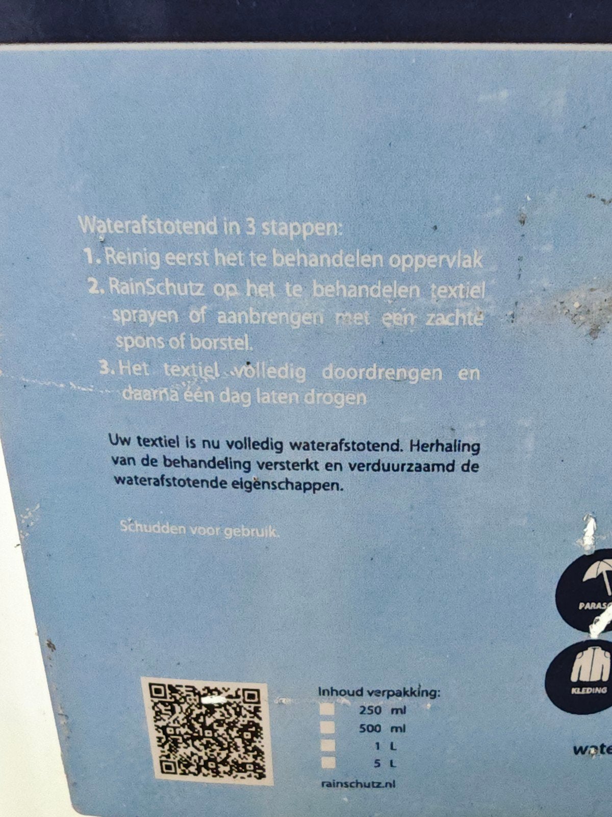 rainschutz spray-in textiel impregneermiddel, Rainschutz, Nieuw, ?, ?