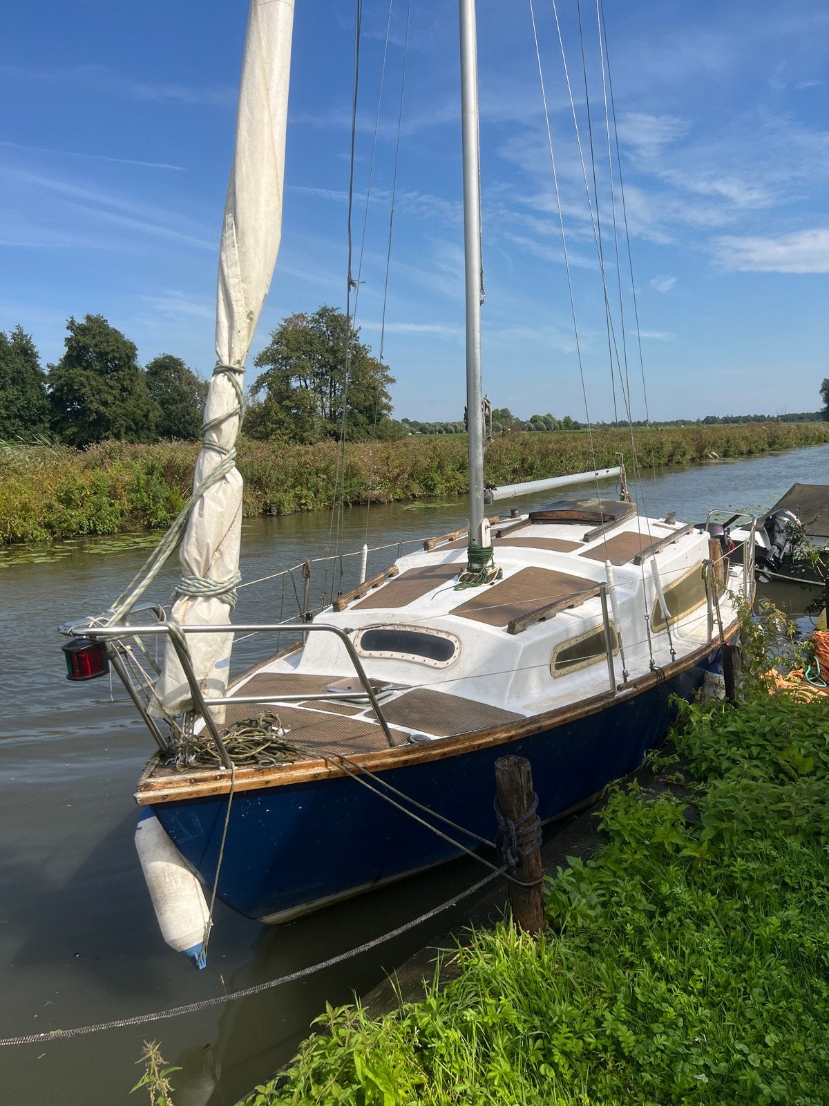 Kimkiel Zeilboot met 5pk buitenboordmotor, Watersport en Boten, Ophalen, Overige merken, Gebruikt, 5 pk