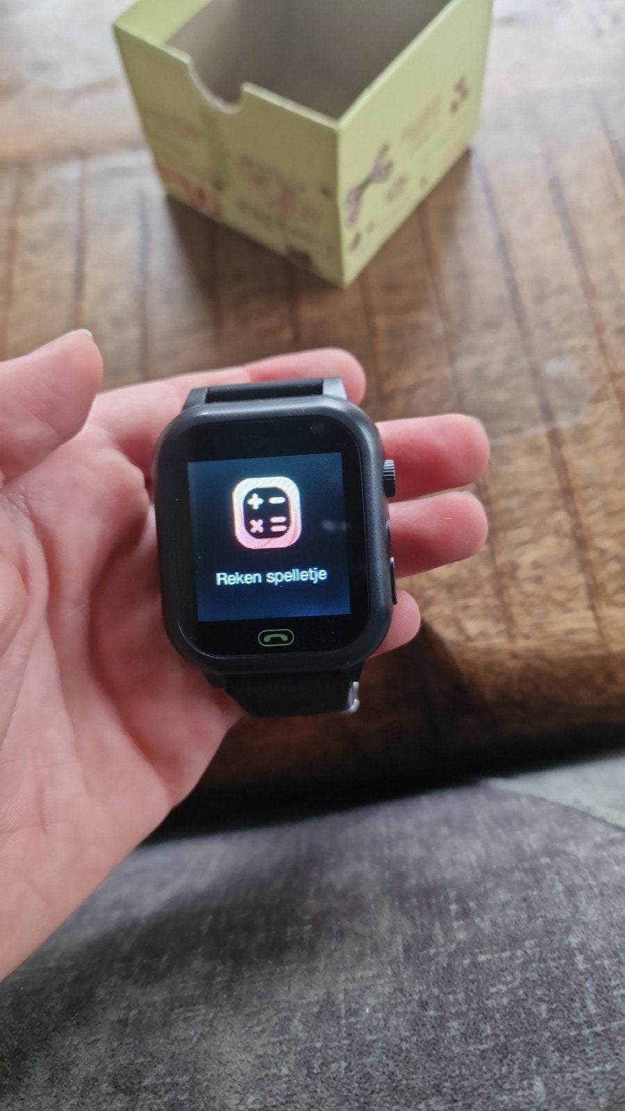 belhorloge nieuw in doos, Sieraden, Tassen en Uiterlijk, Ophalen of Verzenden, Nieuw, Zwart, Android