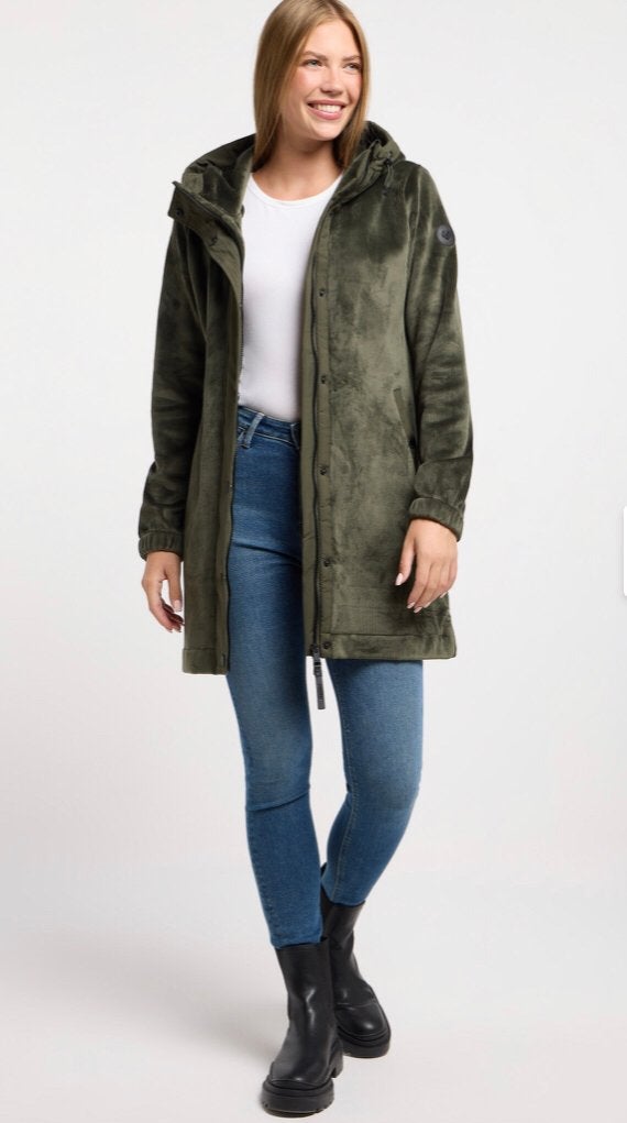 Ragwear vegan tussen jas vest rib velours groen middellang, Ragwear, Ragwear, Maat 46/48 (XL) of groter, Nieuw