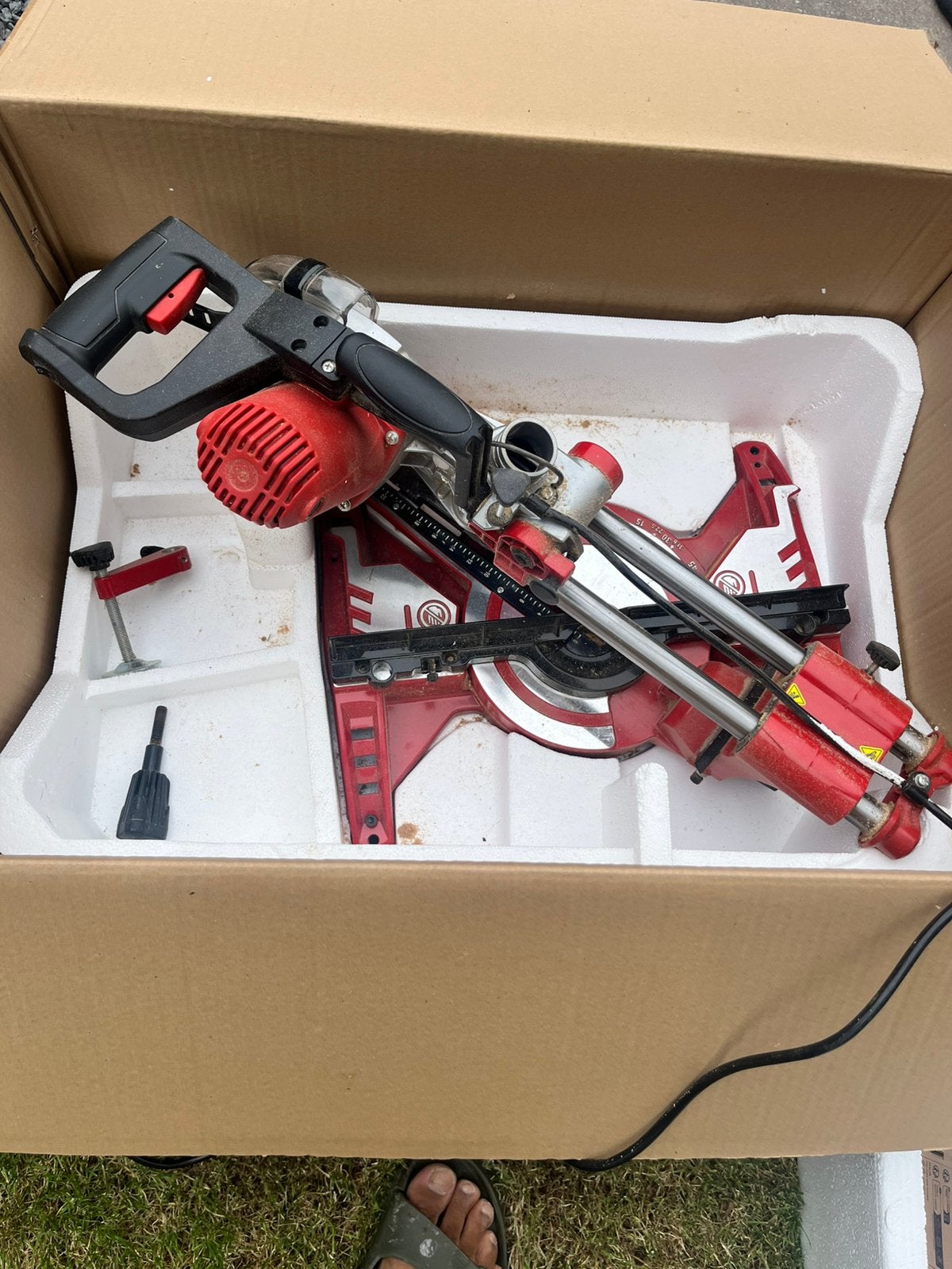 EINHELL Afkort-/verstekzaag TC-SM 2131 Dual, Ophalen of Verzenden, Zo goed als nieuw, Afkortzaag, 30 tot 70 mm