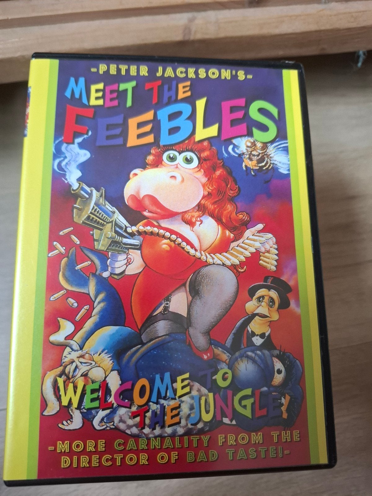 Peter Jackson's Meet the Feebles VHS, Vanaf 16 jaar, Ophalen of Verzenden, Gebruikt, Engels