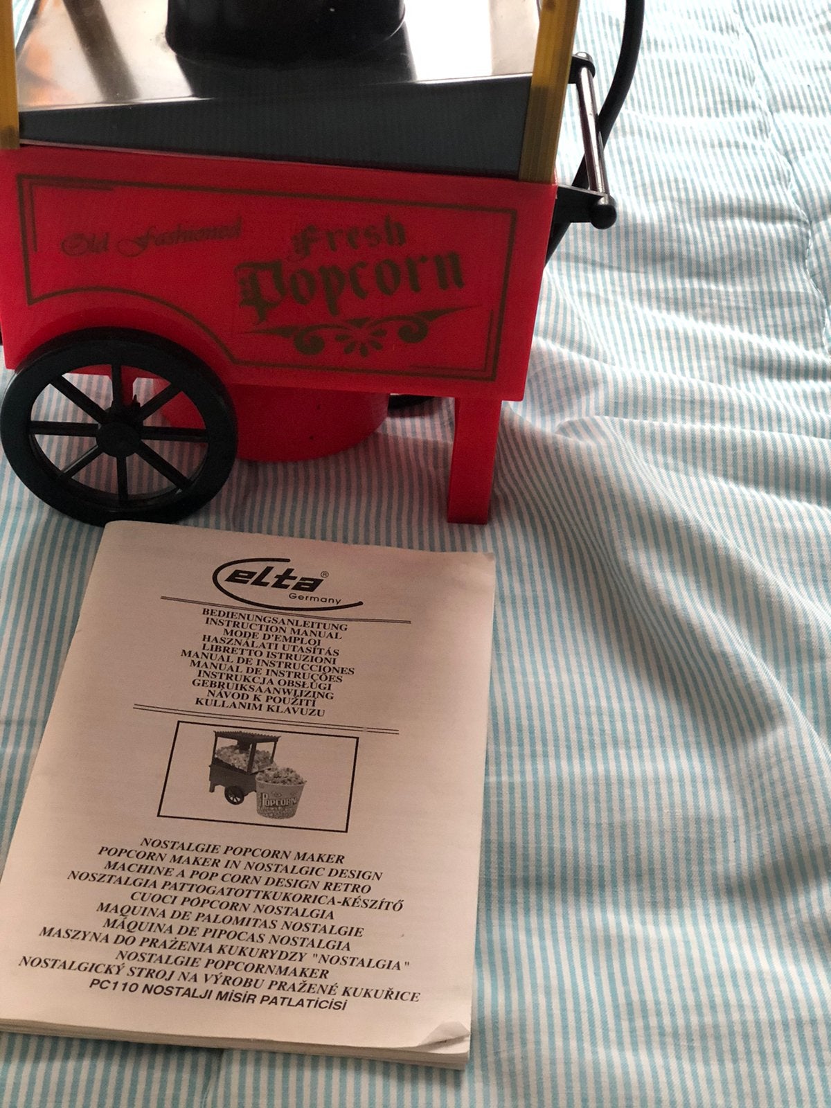 Popcorn machine met beschrijving., Ophalen of Verzenden
