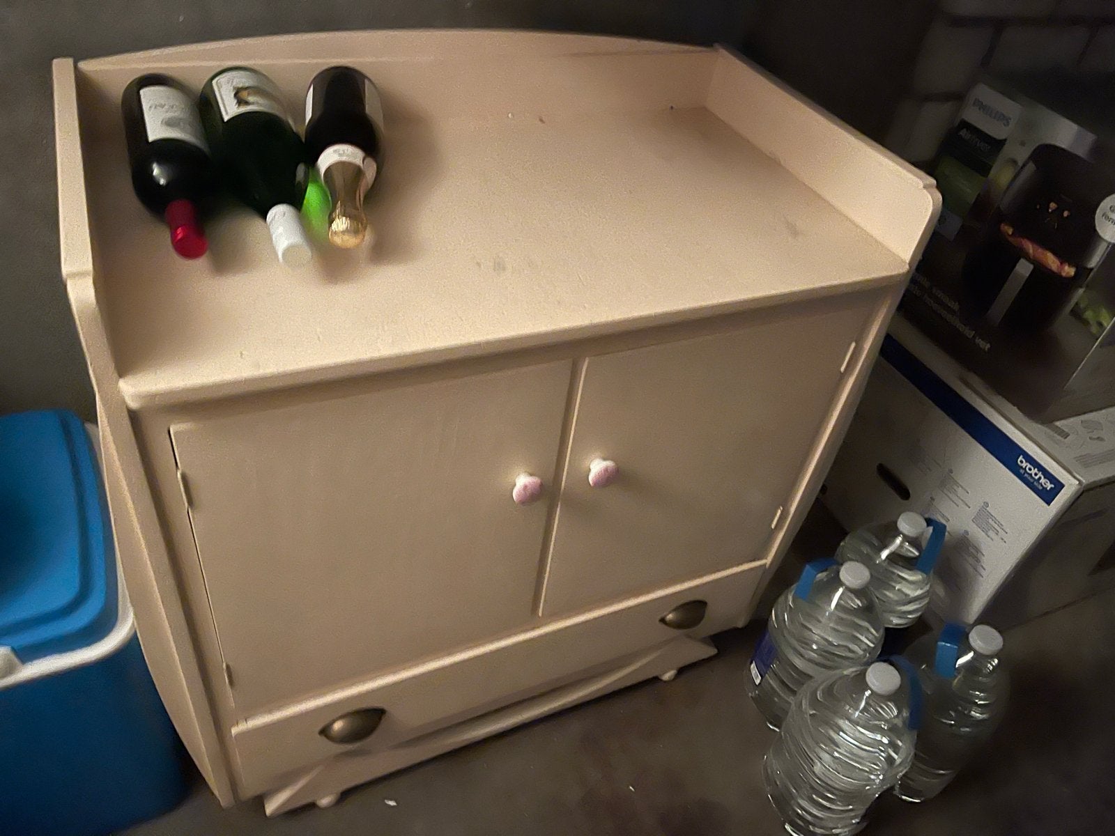Vintage commode met lade en deurtjes / opknapper, Ophalen, Gebruikt