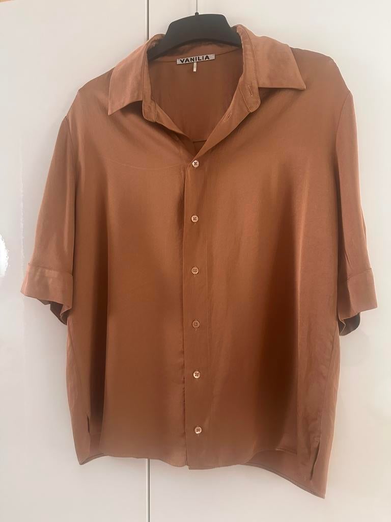 Blouse Vanilia, 1 keer gedragen, maat 42, Ophalen of Verzenden, Zo goed als nieuw, Maat 42/44 (L), Bruin