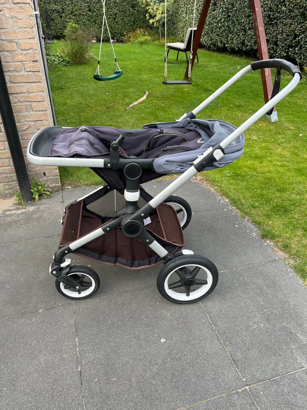 Bugaboo Fox 3 kinderwagen zwart met grijze kap, Ophalen, Gebruikt, Overige merken