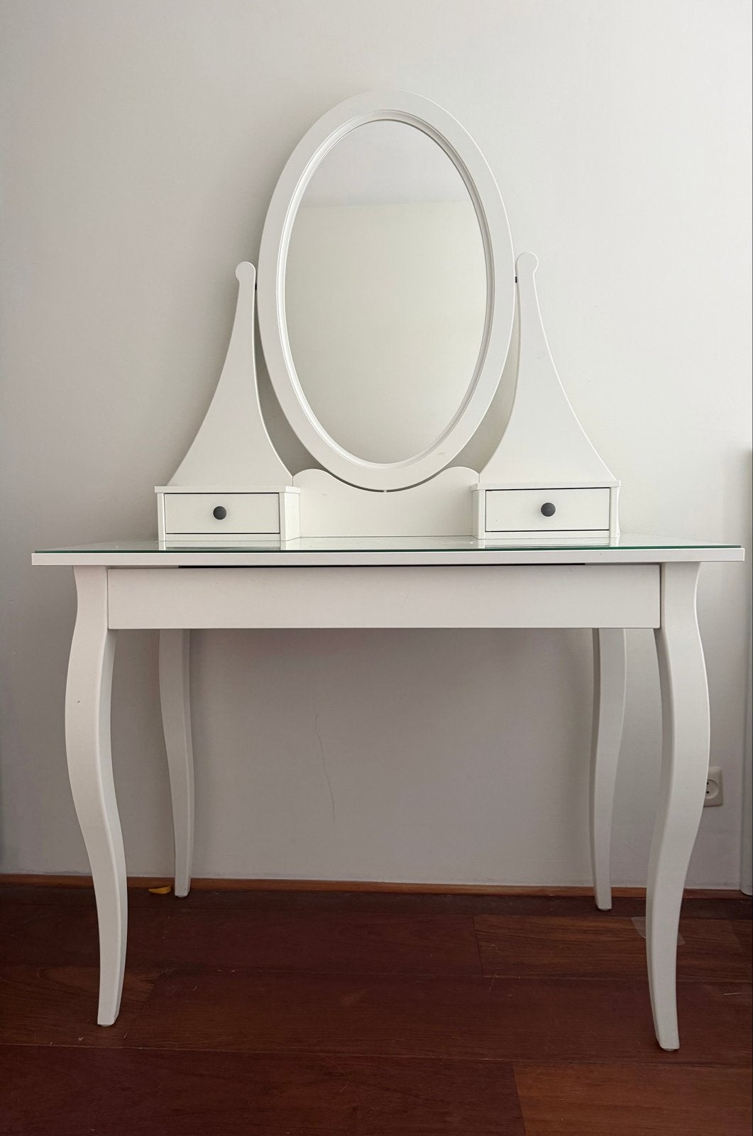 IKEA HEMNES Kaptafel met spiegel en lades, Ophalen, Gebruikt, 50 tot 100 cm, 150 tot 200 cm