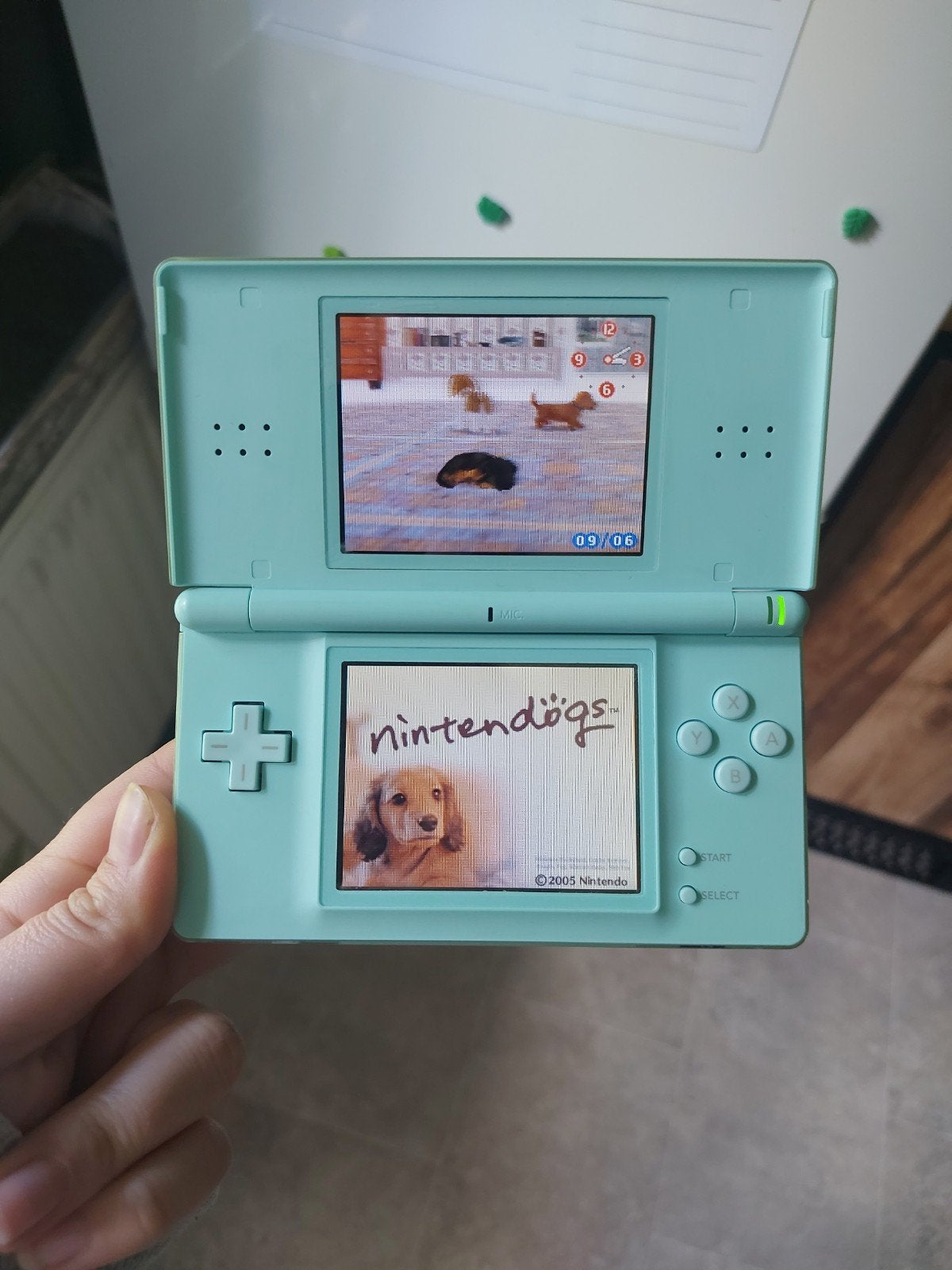 Nintendo DS Lite Mint Blauw + Stylus - Zeer nette staat!, Ophalen, Zo goed als nieuw, Blauw, DS Lite