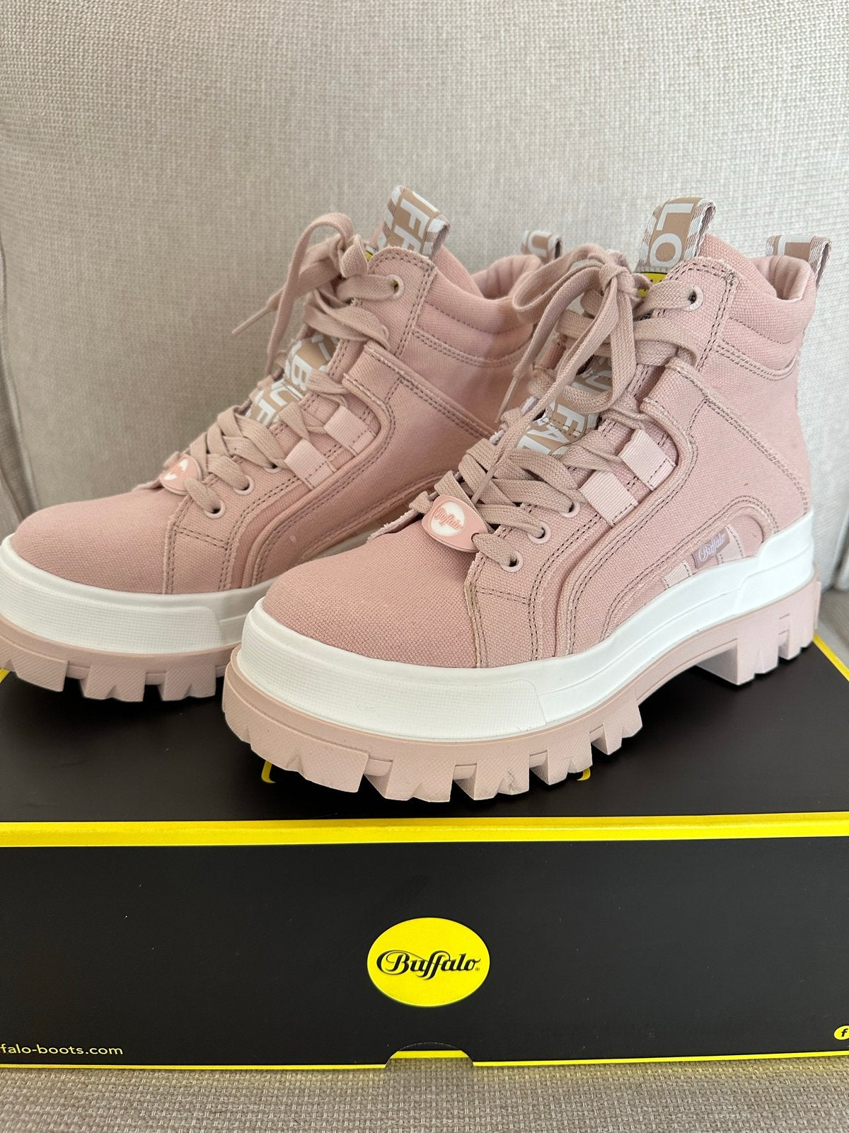 Buffalo sneakers, maat 39, roze, Ophalen of Verzenden, Roze, Sneakers of Gympen, Zo goed als nieuw