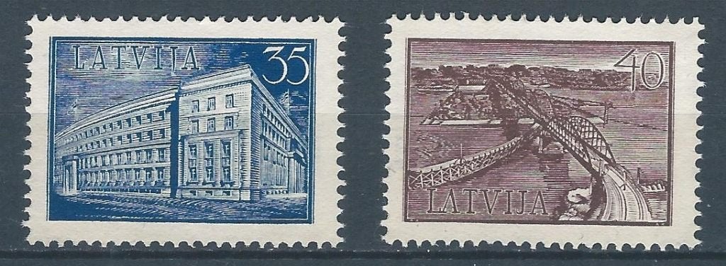 C735 Baltische staten– Letland – MiNr 262-263 (ongestempeld), Ophalen of Verzenden, Overige landen, Postfris