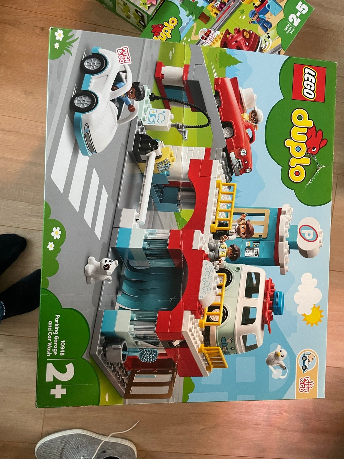 Lego Duplo 10948 Parkeergarage & Wasstraat (mist surfplank), Gebruikt, Ophalen of Verzenden, Duplo, Complete set