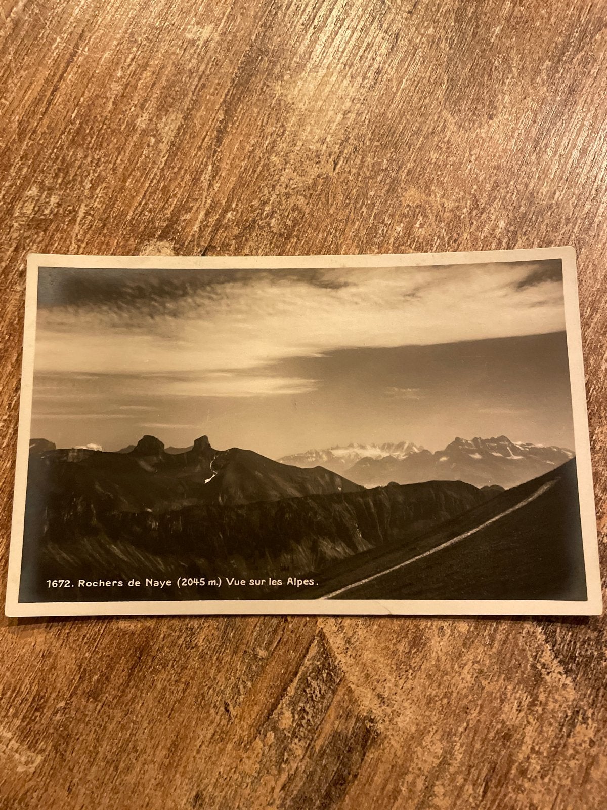 Oude ansichtkaart Rochers de Naye (2045m) Vue sur les Alpes, Ophalen of Verzenden, Voor 1920, Ongelopen, Overig Europa