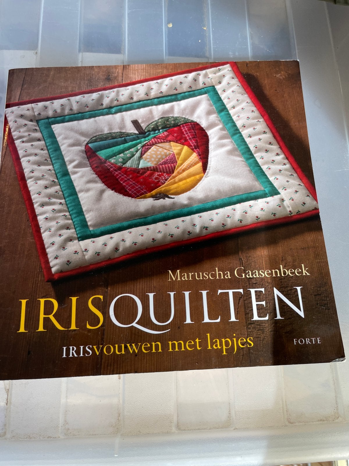 IRISQUILTEN: IRISvouwen met lapjes - Maruscha Gaasenbeek, Ophalen, Zo goed als nieuw, Borduren en Naaien