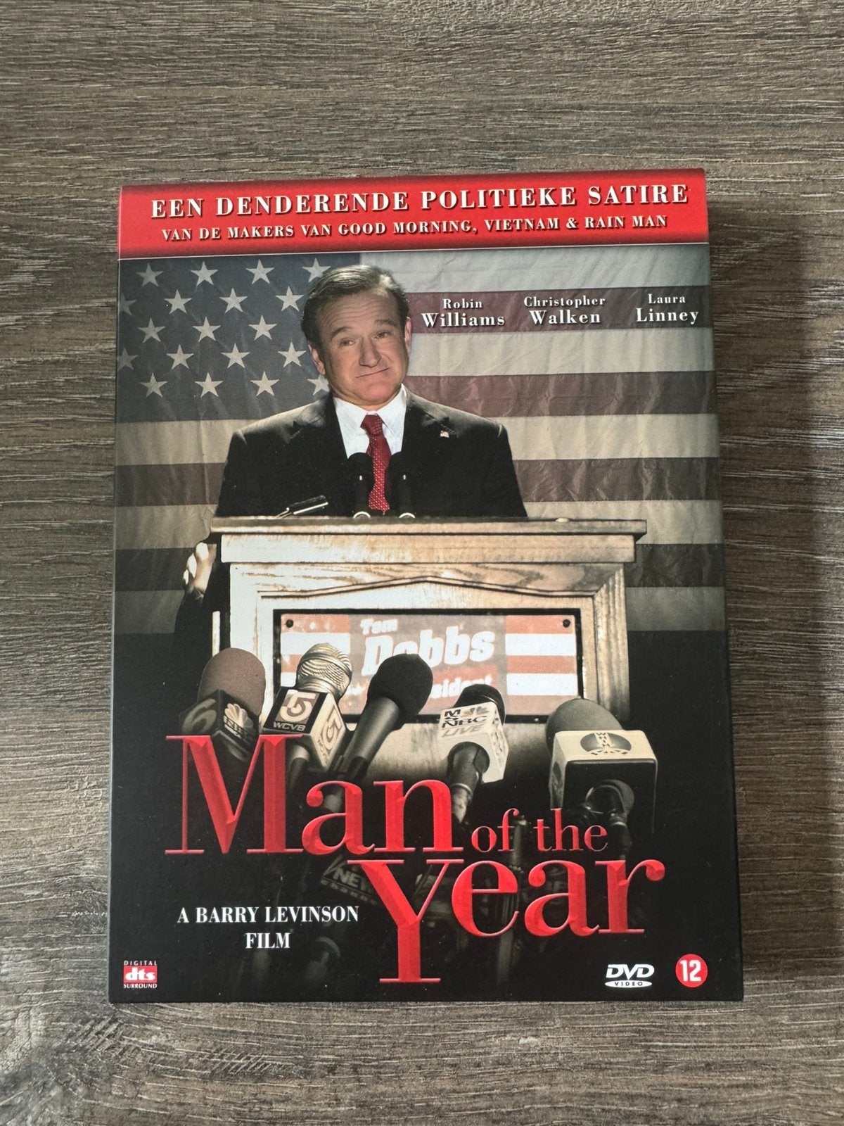 Man of the Year DVD - Robin Williams politieke satire, Vanaf 12 jaar, Ophalen of Verzenden, Gebruikt, Actiekomedie
