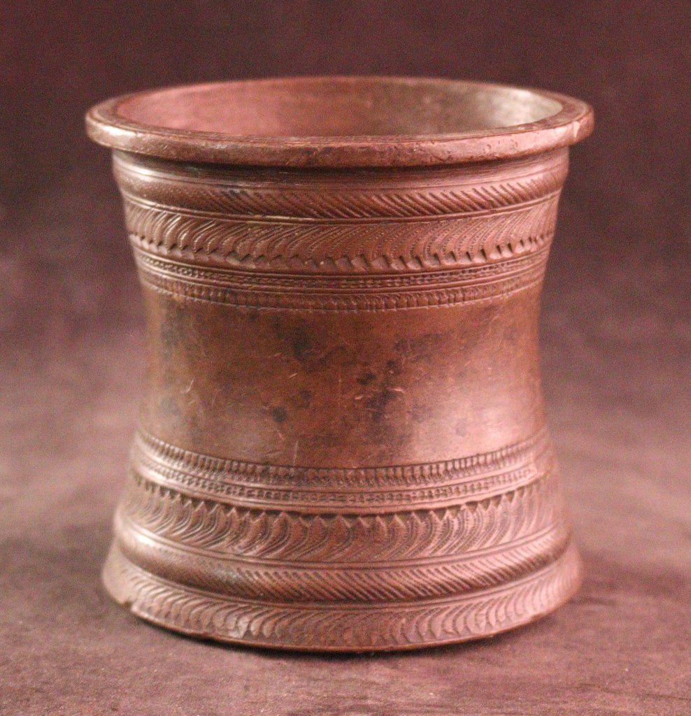 Antieke bronzen panchapatra, Antiek en Kunst, Ophalen of Verzenden