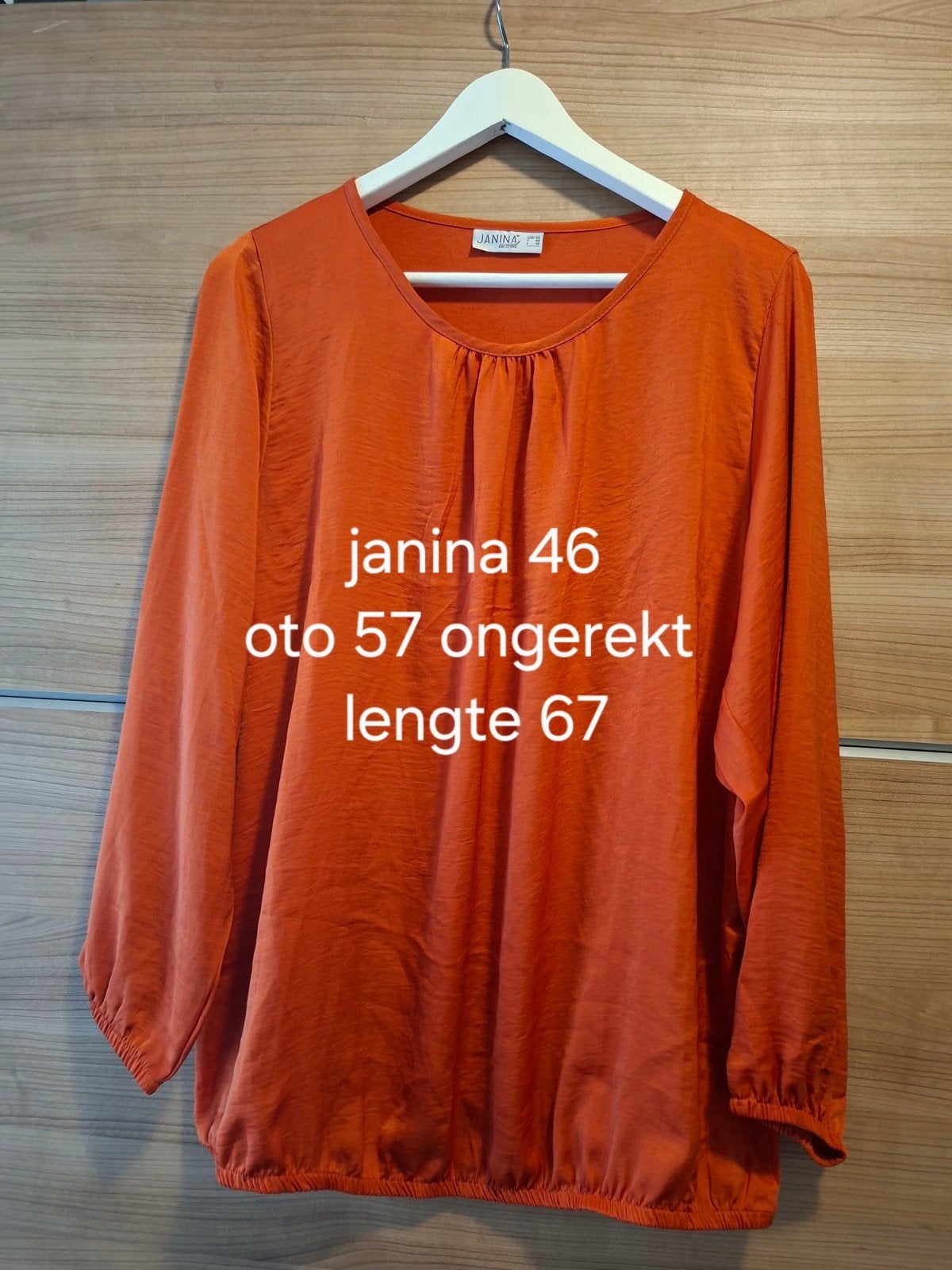oranje top maat 46, Maat 46/48 (XL) of groter, Oranje, Ophalen of Verzenden, Zo goed als nieuw