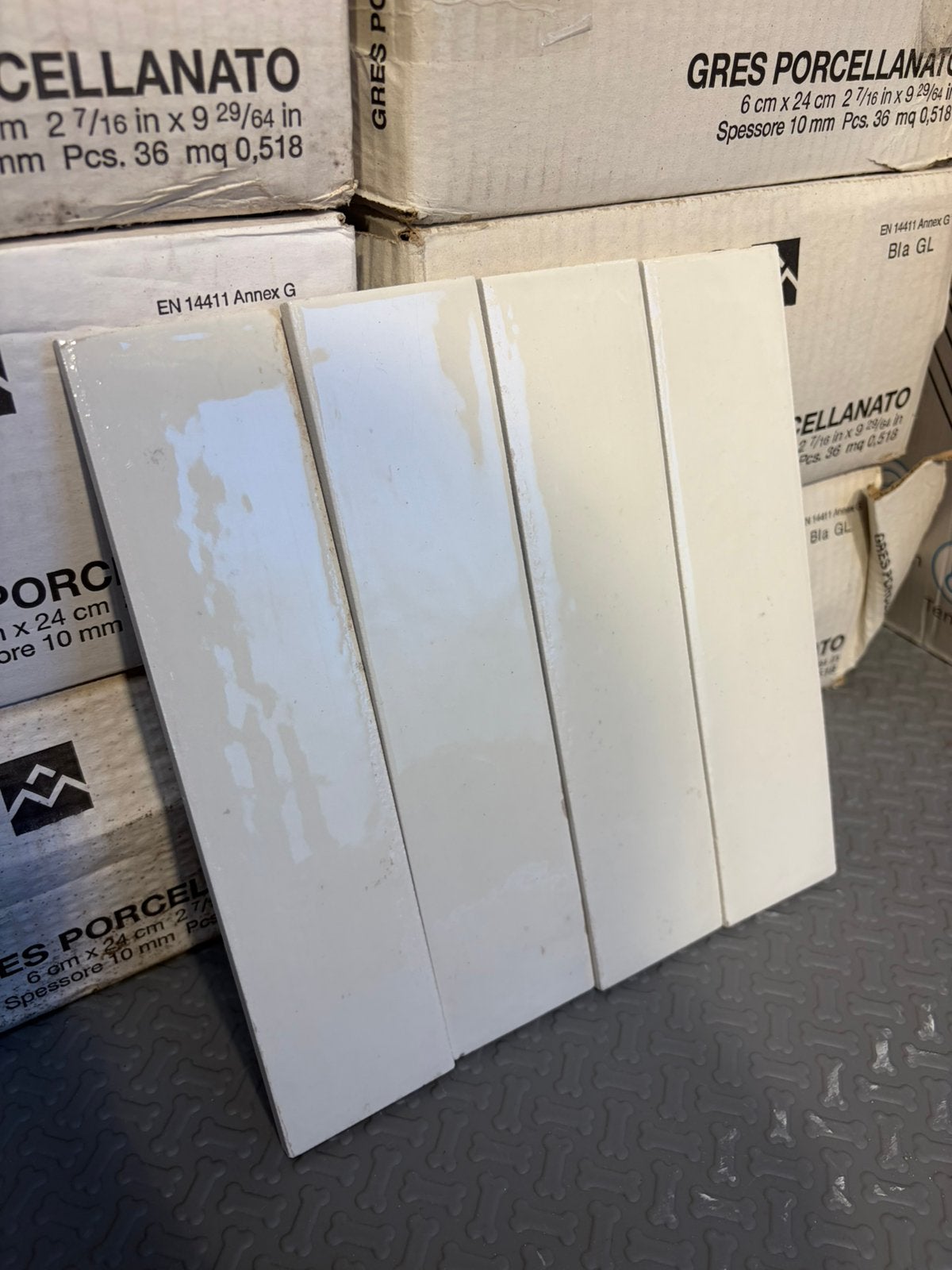 Ragno Bianco 6x24 wandtegels, Ophalen, Nieuw, Minder dan 20 cm, Minder dan 5 m²
