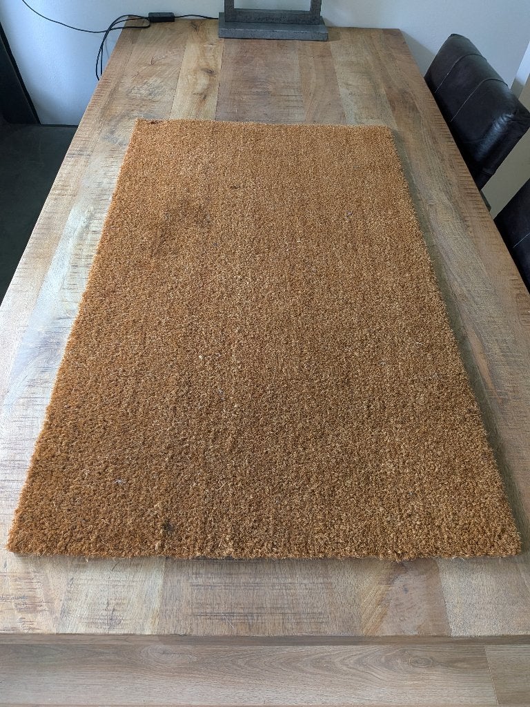 Kokos deurmat 60/61cm bij 100cm, Ophalen, Gebruikt, Schoonloopmat, Kokos