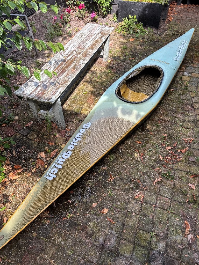 Double Dutch Paragon slalomkano kevlar/carbon 9 kg, 4m, Ophalen, Gebruikt, 1-persoons