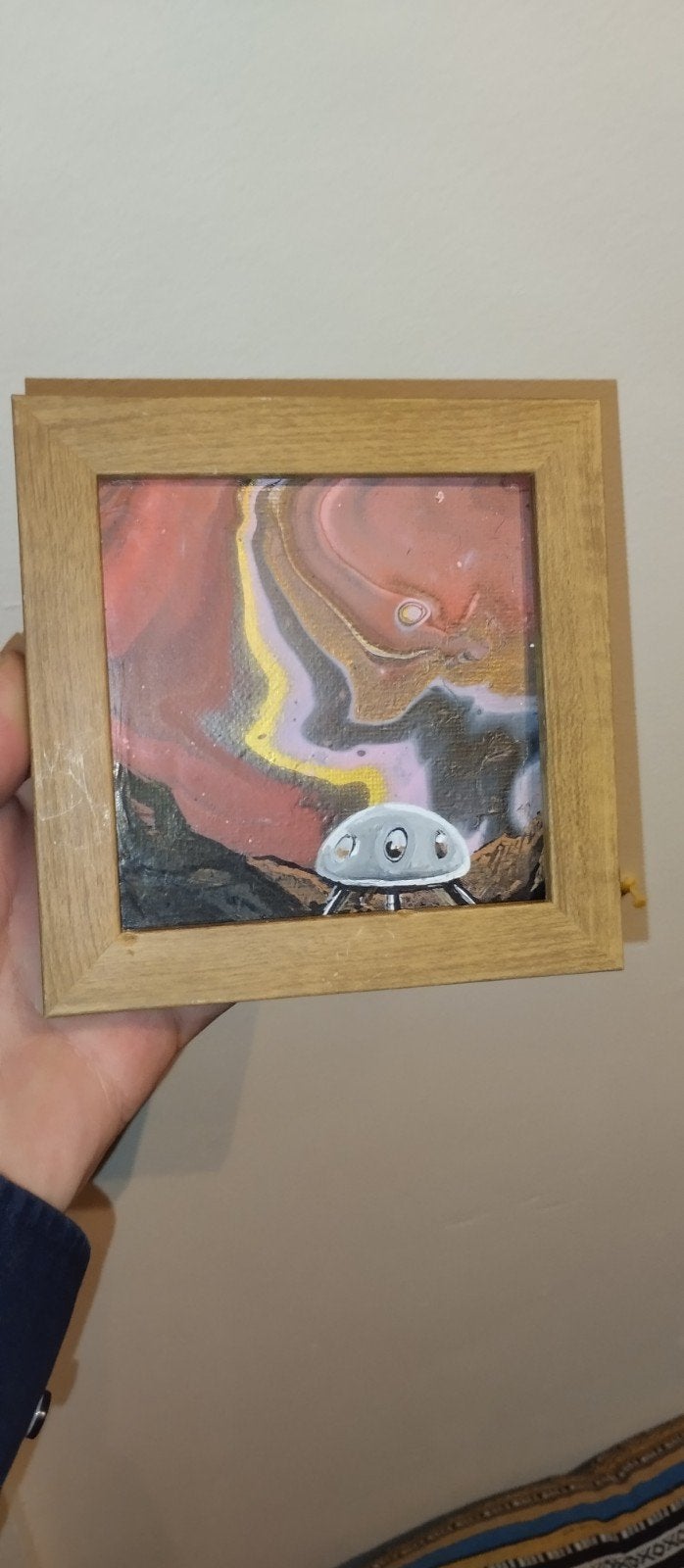 leuk ufo schilderijtje, Ophalen